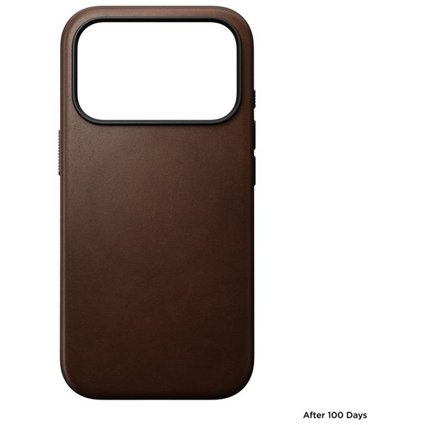 Nomad Modern Leather Case met MagSafe Apple iPhone 18 Pro / 17 Pro - Brown