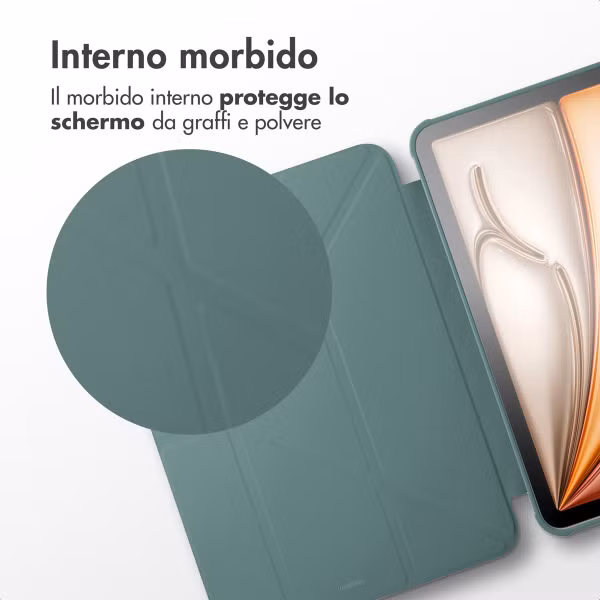 imoshion Origami Bookcase Apple iPad 11 (2025) 11 inch A16 / iPad 10 (2022) 10.9 inch - Donkergroen