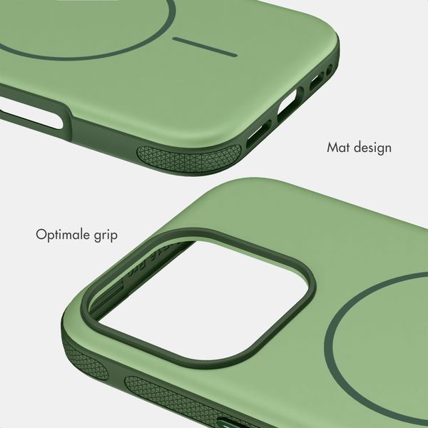 imoshion Color Backcover met Thin MagSafe Ring Apple iPhone 16 Pro - Donkergroen