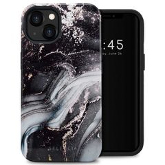 Selencia Vivid Backcover Apple iPhone 13 - Chic Marble Black