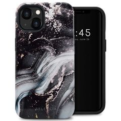 Selencia Vivid Backcover iPhone 13 - Chic Marble Black