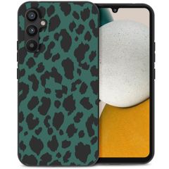 imoshion Design hoesje Samsung Galaxy A34 (5G) - Luipaard - Groen / Zwart