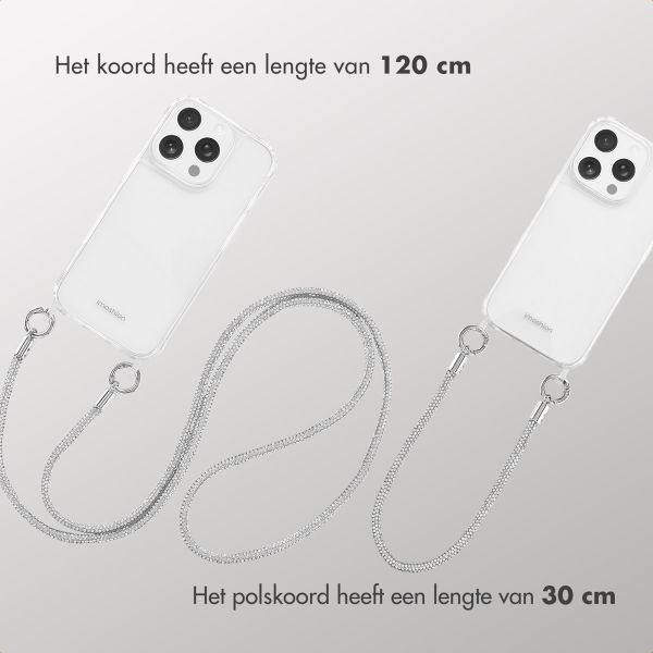 imoshion Glitter Telefoonkoorden Set  - Zilver