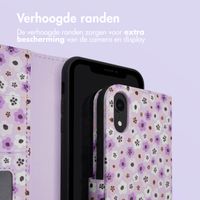 imoshion Design Bookcase iPhone Xr - Purple Flowers