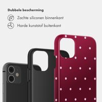 Selencia Vivid Backcover Apple iPhone 11 - Happy Dots Burgundy