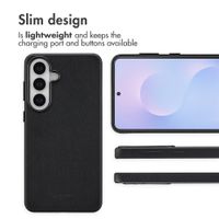 Accezz Leather Back Cover with MagSafe Samsung Galaxy S26 Plus - Onyx Black
