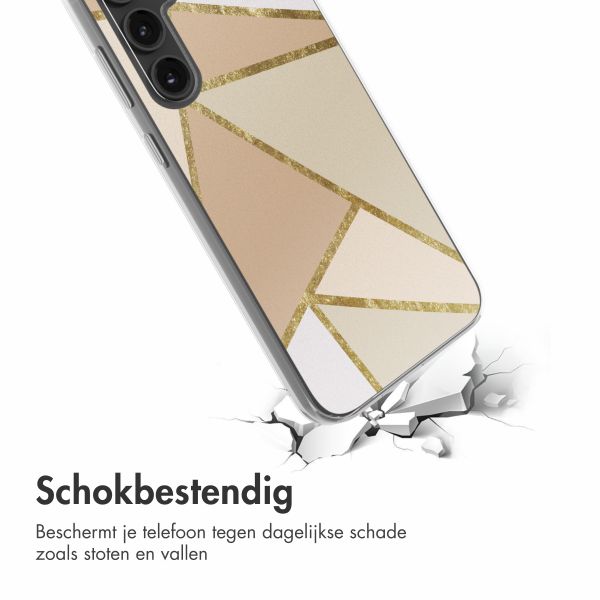 imoshion  Design hoesje Samsung Galaxy S23 FE - Graphic Beige