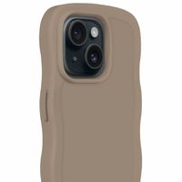 Holdit Wavy Case iPhone 14/15 Plus - Mocha Brown