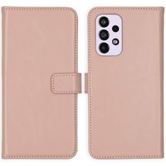 Selencia Echt Lederen Bookcase Samsung Galaxy A33 - Dusty Pink