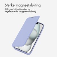 imoshion Transparante Bookcase met MagSafe Apple iPhone 15 - Lila