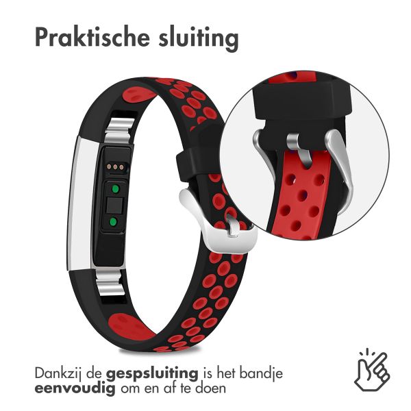 imoshion Siliconen sport bandje Fitbit Alta (HR) - Zwart/Rood