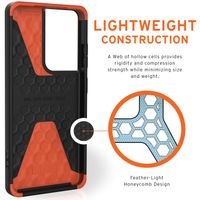 UAG Civilian Backcover Samsung Galaxy S21 Ultra - Zwart