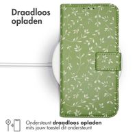 imoshion Design Bookcase iPhone SE (2022 / 2020) / 8 / 7 / 6(s) - Green Flowers