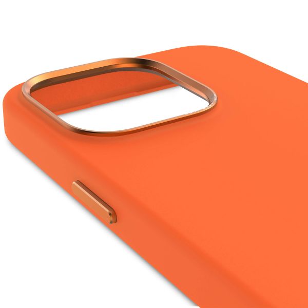 Decoded Silicone Backcover MagSafe iPhone 15 Pro - Oranje