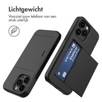 imoshion Backcover met pasjeshouder iPhone 15 Pro Max - Zwart