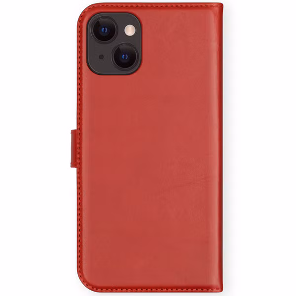 Selencia Echt Leren Bookcase Apple iPhone 13 Mini - Rood