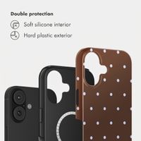Selencia Vivid Back Cover with MagSafe Apple iPhone 17 - Happy Dots Chocolate