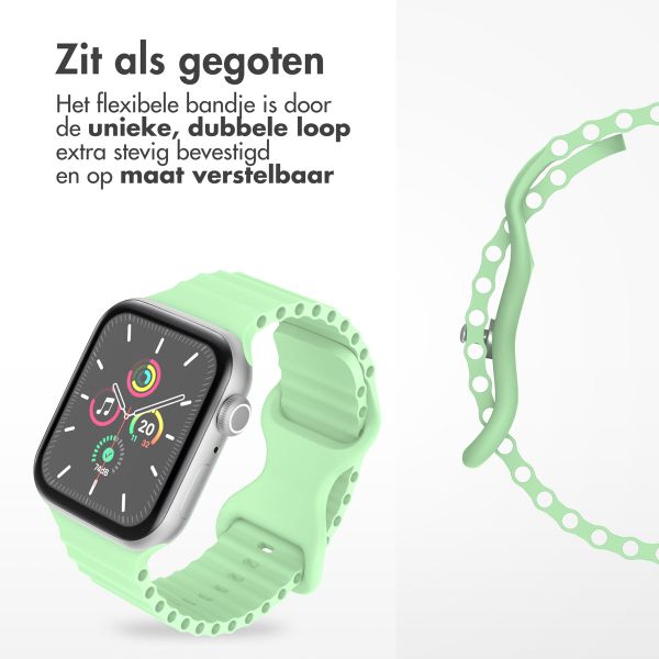 imoshion Athletic siliconenbandje Apple Watch Series 1 t/m 10 / SE / Ultra (2) (44/45/46/49 mm) - Mintgroen