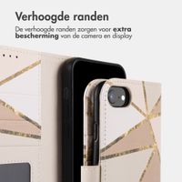 imoshion Design Bookcase Apple iPhone SE (2022 / 2020) / 8 / 7 / 6(s) - Beige Graphic