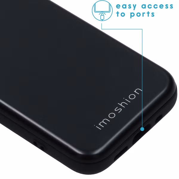 imoshion Backcover met pashouder iPhone 12 Mini - Zwart