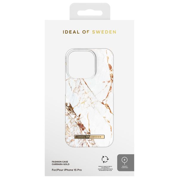 iDeal of Sweden Fashion Backcover MagSafe Apple iPhone 15 Pro - Carrara Gold