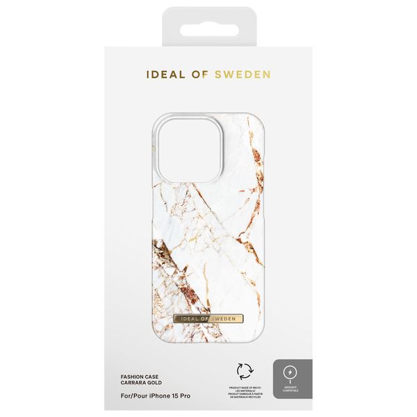 iDeal of Sweden Fashion Backcover MagSafe iPhone 15 Pro - Carrara Gold