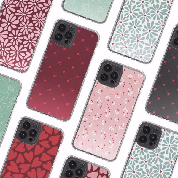 imoshion Design hoesje Apple iPhone 12 (Pro) - Crush Check Coral Dust