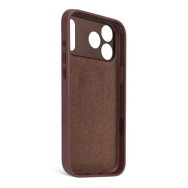 Decoded Leather Backcover MagSafe Apple iPhone 17 Pro - Chocolate Brown