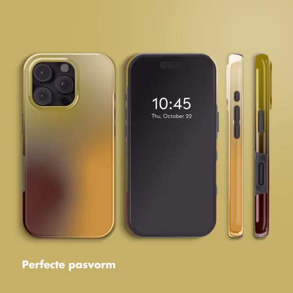 Selencia Vivid Backcover met MagSafe Apple iPhone 16 Pro - Gradient Olive Dust