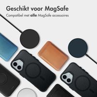 imoshion Rugged Hybrid Carbon Case met MagSafe Apple iPhone 17 - Zwart