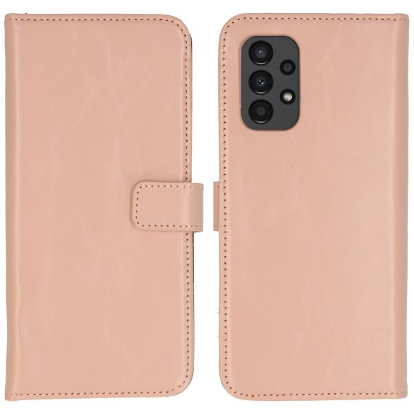 Selencia Echt Lederen Bookcase Samsung Galaxy A13 (4G) - Dusty Pink