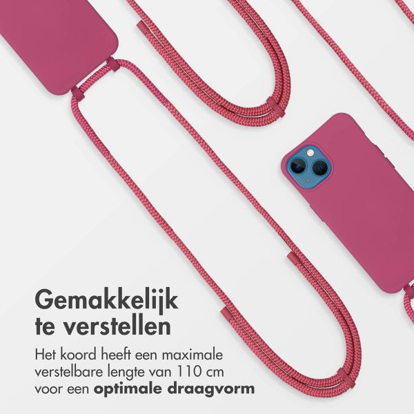 imoshion Color Backcover met afneembaar koord MagSafe Apple iPhone 13 - Raspberry