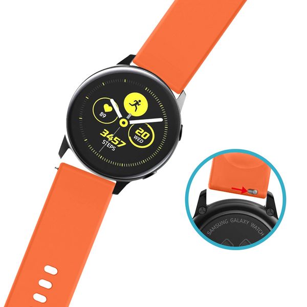 imoshion Siliconen bandje Samsung Galaxy Watch 4 / 5 / 6 / 7 / FE (20 mm) - Oranje