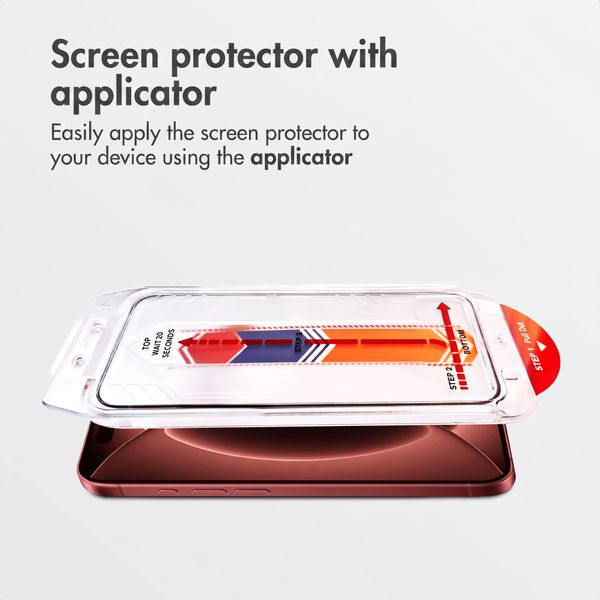 Accezz Tempered Glass Screen Protector with Applicator - 2-pack Apple iPhone 18 Pro Max / 17 Pro Max