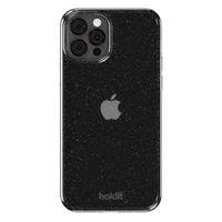 Holdit Glitter Case Apple iPhone 12 (Pro) - Zwart
