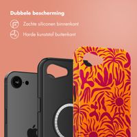 Selencia Vivid Backcover met MagSafe Apple iPhone 16e - Tropical Vibes Apricot
