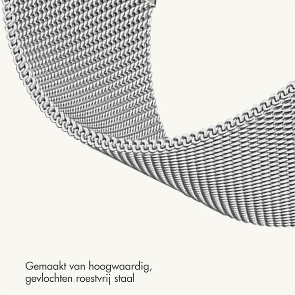 imoshion Milanees magnetisch bandje  - Universeel 18 mm aansluiting - Zilver