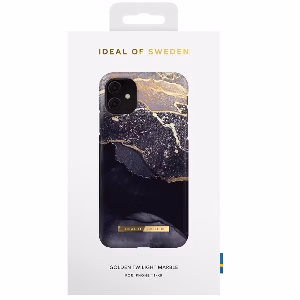iDeal of Sweden Fashion Backcover Apple iPhone 11 - Golden Twilight Marble