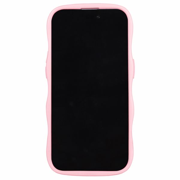 Holdit Wavy Case Apple iPhone 15 Pro Max - Transparent / Pink