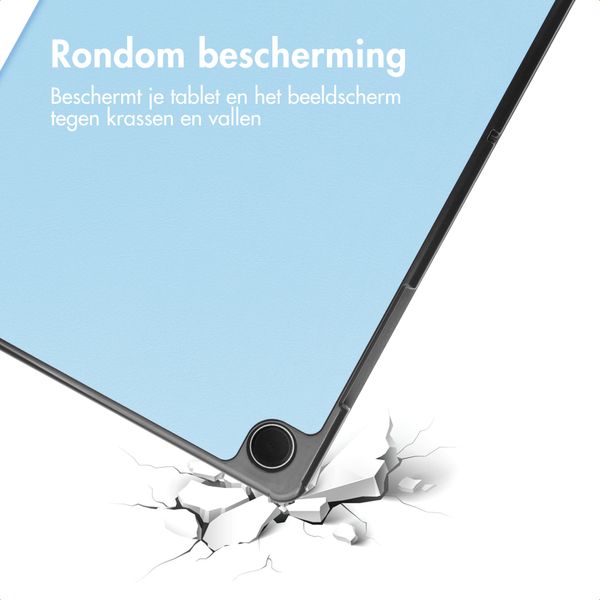 imoshion Trifold Bookcase Samsung Galaxy Tab A11 Plus / A9 Plus - Lichtblauw