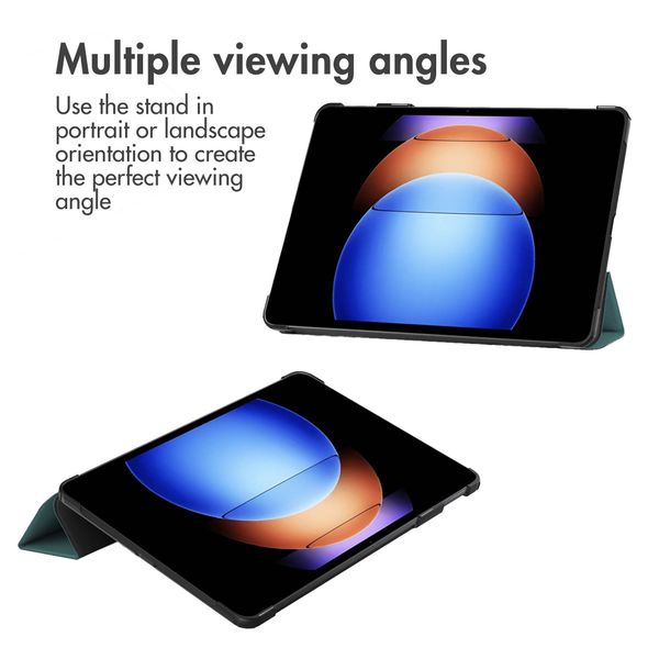 imoshion Trifold Bookcase Xiaomi Pad 6S Pro 12.4 - Donkergroen
