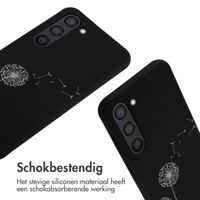 imoshion Siliconen design hoesje met koord Samsung Galaxy S23 - Dandelion Black