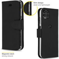 Accezz Wallet Softcase Bookcase Motorola Moto G100 - Zwart