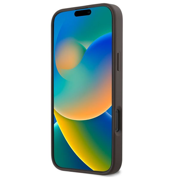 Guess 4G Metal Logo Backcover MagSafe Apple iPhone 16 Pro Max - Bruin