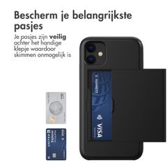 imoshion Backcover met pasjeshouder Apple iPhone 11 - Zwart