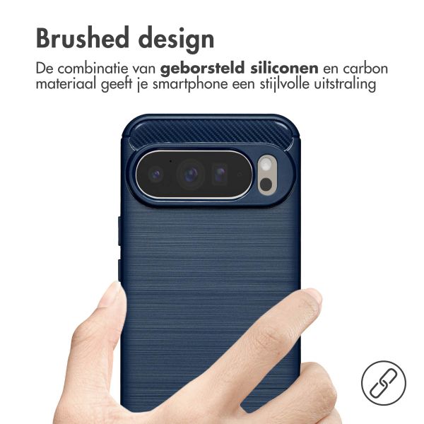 imoshion Brushed Backcover Google Pixel 10 Pro XL - Donkerblauw