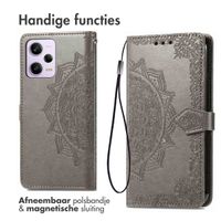 imoshion Mandala Bookcase Xiaomi Redmi Note 12 Pro (5G) - Grijs