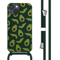 imoshion Siliconen design hoesje met koord Apple iPhone 13 - Avocado Green