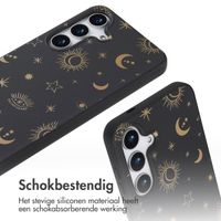 imoshion Siliconen design hoesje met koord Samsung Galaxy S25 - Sky black