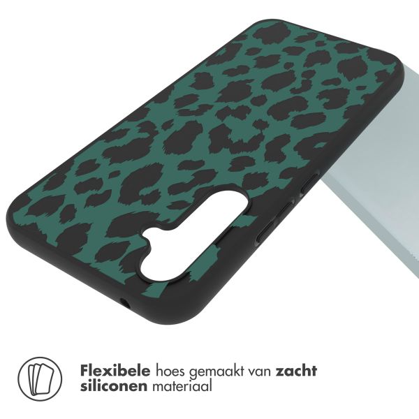 imoshion Design hoesje Samsung Galaxy A54 (5G) - Luipaard - Groen / Zwart